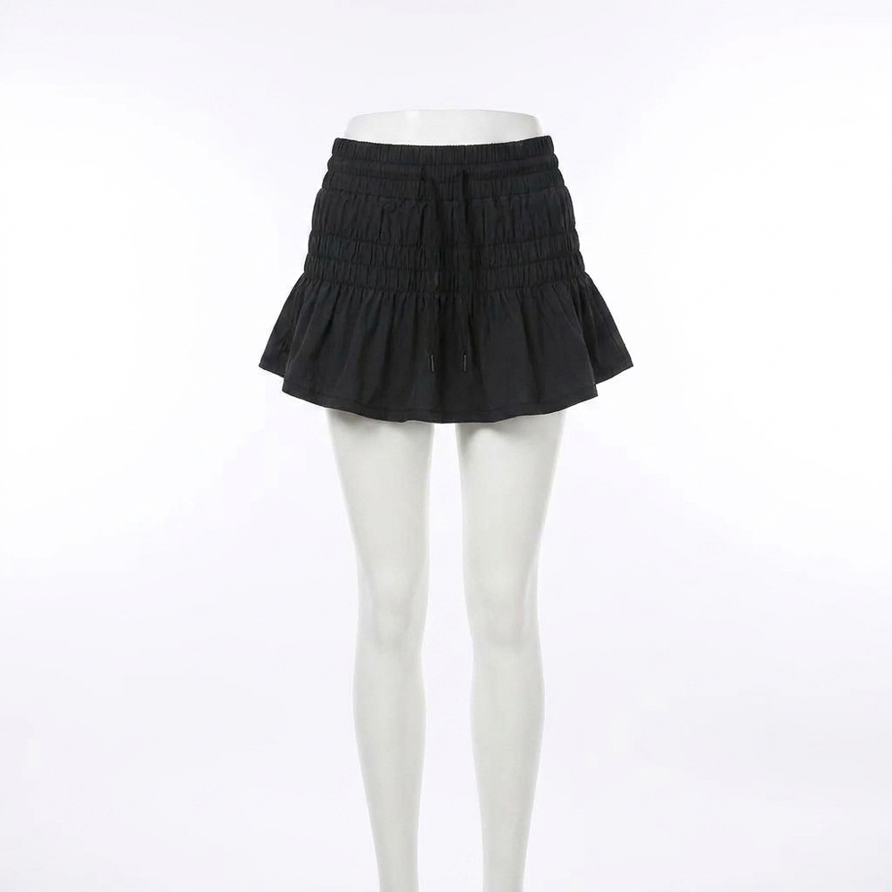 NEW FREE PEOPLE tennis game skort in black